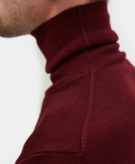 Turtle neck in burgundy