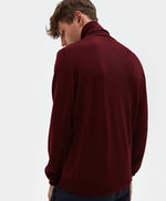 Turtle neck in burgundy